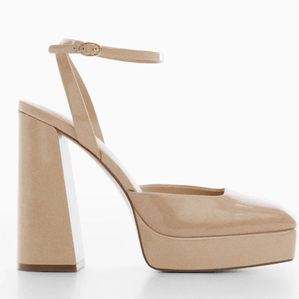 MANGO MNG BLOCK HEEL SHOE